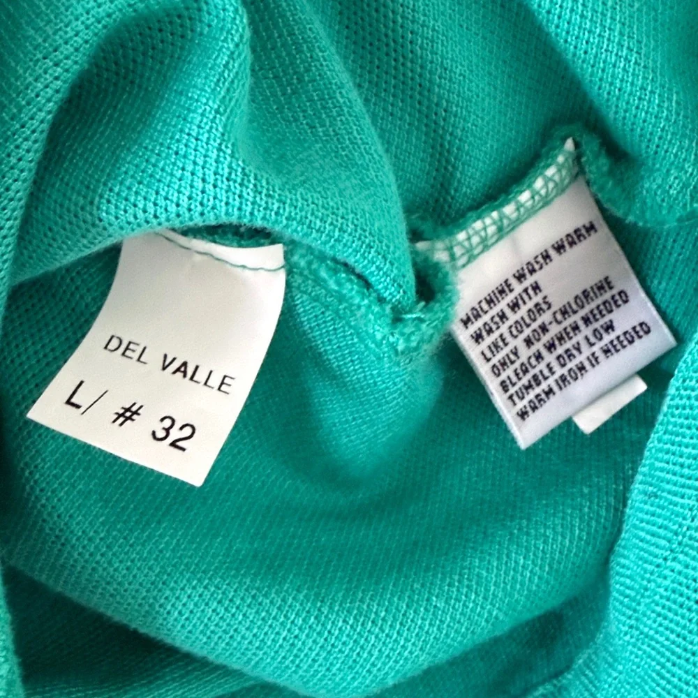 Polo Ralph Lauren Pique Polo Sunset Green Turquoise‎ Size XL